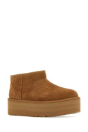 Ugg Biscuit Suede Classic Ultra Mini Platform Ankle Boots