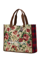 Maison Margiela Embroidered Canvas Shopping Bag
