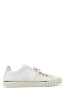 Maison Margiela weißes Leder und Leinwand neue Evolution Sneakers