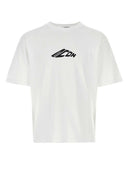 Camiseta de algodón blanco dsquared