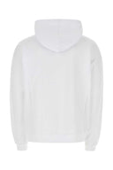 Sudadera de algodón blanco dsquared