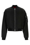 Nylon negro dsquared 80 S Chaqueta de bombardero