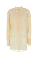 Givenchy Cream Silk Blend Oversize Shirt