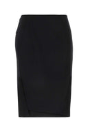 Versace Black Stretch Wollrock