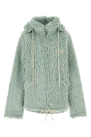 Marni Sea Green Eco Pelzmantel