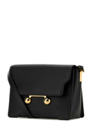 Marni Black Leather Medium Trunkaroo Crossbody Bag