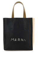 Marni zwei Tonleder Mini Museo Handtasche