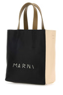 Marni zwei Tonleder Mini Museo Handtasche