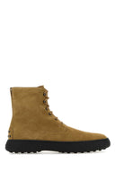 Tod's Camel Suede Ankle Boots