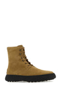 Tod's Camel Suede Ankle Boots