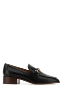 Tod's Black Leather Loafers