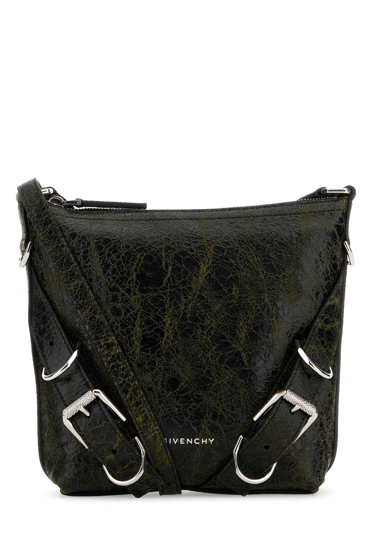 Givenchy Two Tone Leather Voyou Crossbody Bag