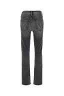 Mother Black Stretch Denim The Mid Rise Rider Skimp Jeans