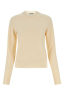 Jil Sander Elfenbeinfarbener Wollpullover