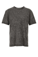 Alexander Wang dunkelgraues Baumwollmisch -T -Shirt