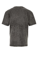 Alexander Wang dunkelgraues Baumwollmisch -T -Shirt