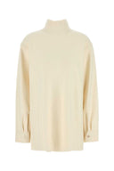 Jil Sander Cream Wool Blend Blouse