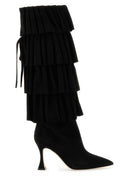 Botas Manolo Blahnik Black Suede Miralone