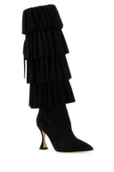 Botas Manolo Blahnik Black Suede Miralone