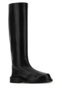 Jil Sander Black Leather Ballerinas