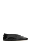 Jil Sander Black Leather Tripon Ballerinas