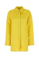 Jil Sander 노란색 새틴 대형 셔츠