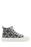 Michael By Michael Kors Embroidered Canvas Sneakers