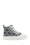 Michael By Michael Kors Embroidered Canvas Sneakers