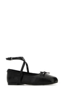 Michael von Michael Kors Black Leder Collette Ballerinas