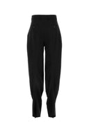 Y Project Black Stretch Polyester Blend Pant