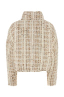 Giacca in tweed ricamata da khrisjoy