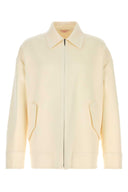 Valentino Garavani Ivory Wool Blend Shirt