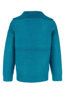 Valentino Garavani Turquoise Silk Blend Sweater
