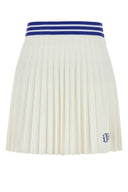 Bode White Piquet Court Mini Skirt