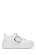 Roger Vivier Viv Skate High Strass Sneakers