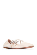 Roger Vivier Mini Strap Strass Strass Ballerina