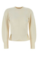 Alexander McQueen Elfenbein Wolle Mischpullover
