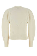 Alexander McQueen Elfenbein Wolle Mischpullover