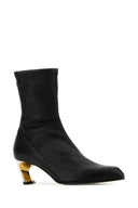 Alexander McQueen Black Leder Armadillo -Knöchelstiefel