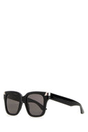 Alexander McQueen Black Acetate Punk Rivet Gafas de sol