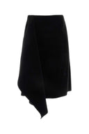 Dries Van Noten Black Velvet Skirt