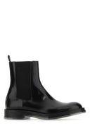 Alexander McQueen Black Leder Float -Knöchelstiefel