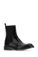 Alexander McQueen Black Leder Float -Knöchelstiefel