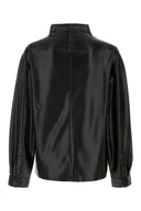 Nanushka Black Synthetic Leather Mikael Top