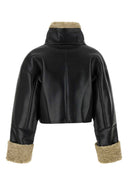 Nanushka Black Synthetic Leather Jemma Jacket