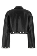 Nanushka Black Synthetic Leather Kassie Shirt