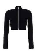 Nanushka Black Stretch Viscose Blend Izan Cardigan