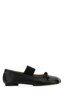 Mm6 Maison Margiela Anatomische Ballerinas aus schwarzem Leder