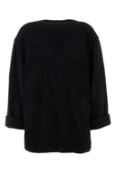 Mm6 Maison Margiela Black Wool Blend Oversize Sweater