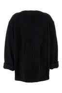 Mm6 Maison Margiela Black Wool Blend Oversize Sweater